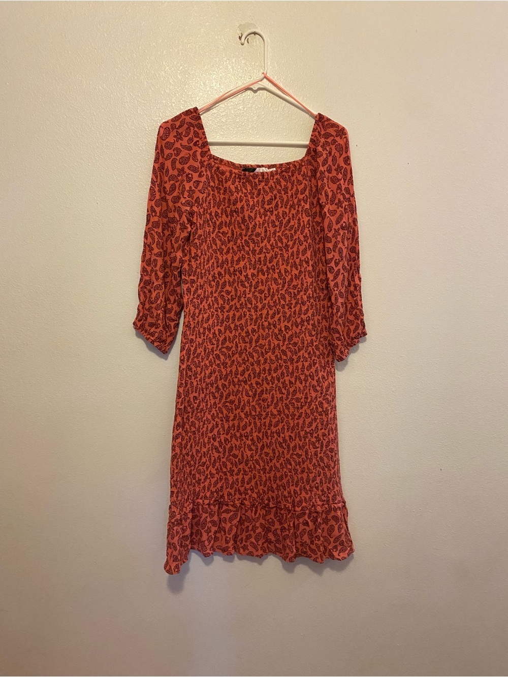 Piper & Scoot smocked fitted midi dress